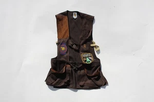 Vintage Bob Allen Hunting Shooting Vest Medium Monroe Chester NRA Life Patch - Picture 1 of 4
