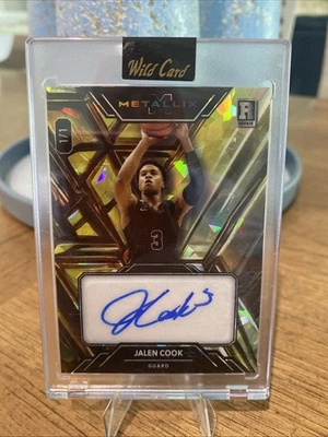 2024 Wild Card Jalen Cool 1/1 Gold Cracked Ice RC - Image 1 of 2