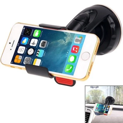 Supporto Auto Universal Ventosa Clip Black Per Apple Iphone 16 Plus Pro Max - Immagine 1 di 4