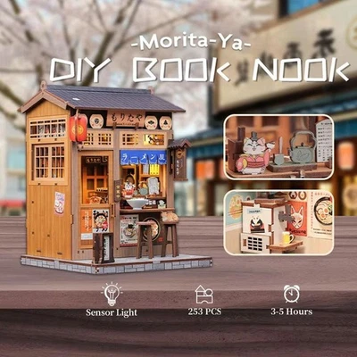 Assembled Small House Japanese Ramen Handmade DIY House Creative Toy U8Y6 - Image 1 of 4