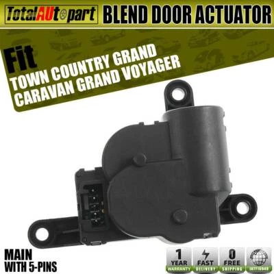 Heater Blend Door Actuator Blend Main for Chrysler Grand Voyager 00 Dodge 5 Pins - Image 1 of 4