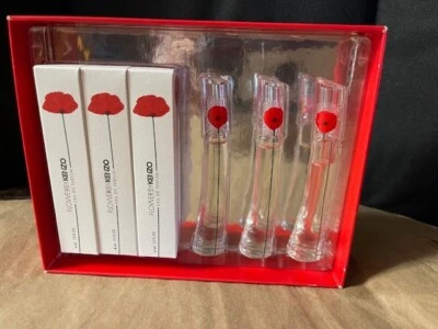 FLOWER BY KENZO 3 piece mini set  .13 OZ each tester - Image 1 of 4