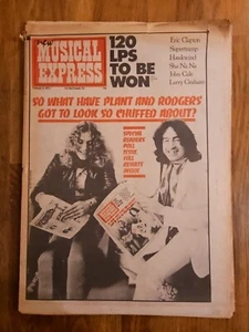 NME Music Newspaper February 8th 1975 Led Zeppelin Cover  - Picture 1 of 1