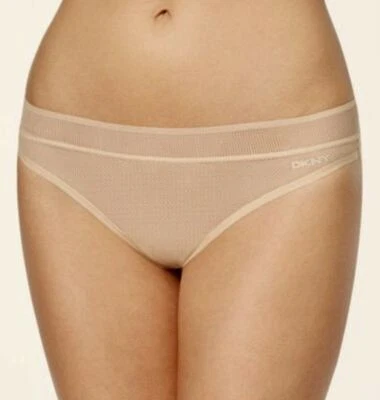 DKNY 签名定制弹力网眼裸体丁字裤内裤女式 S 码 5 M 6 DK1031 — 第 1/4 张图片