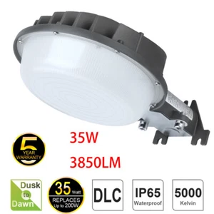 LED Barn Light 35Watt Outdoor Dusk To Dawn Security Garden Lighting Yard Lamp - Picture 1 of 11