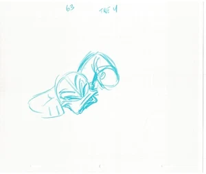 Scrooge McDuck Sport Goofy Production Cel Drawing Walt Disney 1987 R30 - Picture 1 of 2