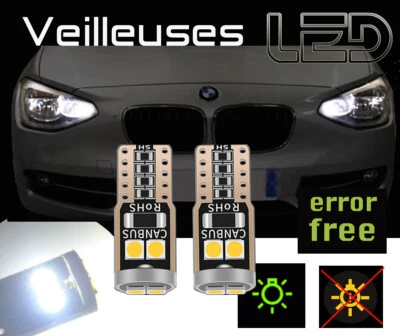 Pour VOLVO V70 III - 2 Ampoules LED Blanc Veilleuses Feux Position sans erreur - Imagen 1 de 2