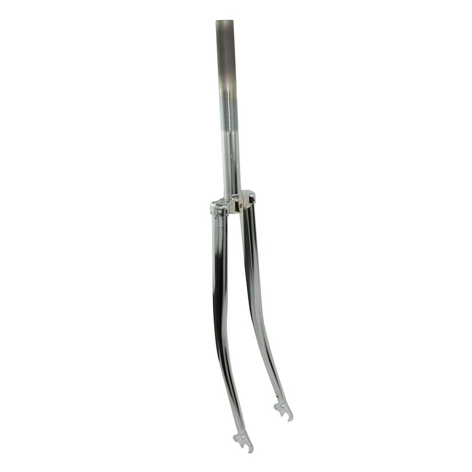 GENUINE VINTAGE 700 BICYCLE STEEL FORK 1 INCH THREADED CHROME 304 FITS 3/8 AXLE - Image 1 of 1