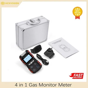 Gas Detector Gas Clip Portable, 4 Gas Monitor Meter Tester Analyzer Rechargeable - Picture 1 of 8