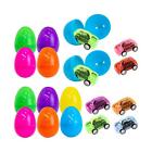 Prefilled Easter Eggs With Pull Back Toy Cars Twist Egg Set Reusable Prefilled