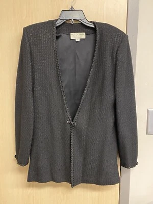 Traje Chaqueta de Noche St John Brillante y Be Joya Cierre de Hebilla Foto 1 de 4