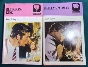 2 Mills & Boon 1970s British Romance Hardcover Books Janet Dailey RARE Covers - Picture 1 of 11