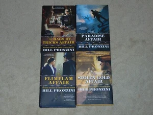 LOT OF FOUR NEW BILL PRONZINI HARDCOVER BOOKS - CARPENTER & QUINCANNON MYSTERIES - Picture 1 of 2