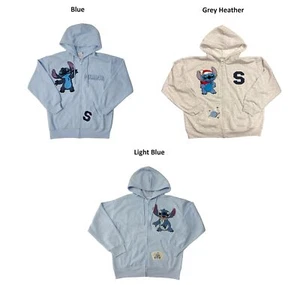 Disney Stitch Women's Licensed Character Long Sleeve Fleece Lined Hoodie - Picture 1 of 7