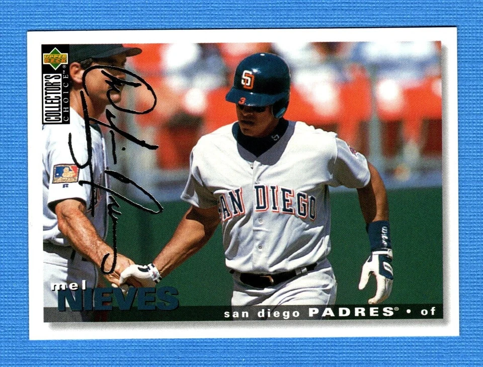 1995 Collector's Choice Silver Signature #356 Mel Nieves Padres - Image 1 of 1