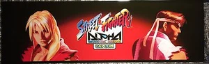 Street Fighter Alpha Arcade Marquee 26"x8" - Picture 1 of 2