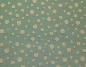 WAVERLY ROCK N SPOTS TEAL AQUA CREAM JACQUARD MULTIUSE FABRIC BY THE YARD 55"W - Picture 1 of 5