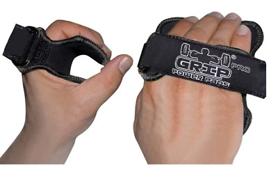 GRIP POWER PADS Gym Workout Elite Fitness Gloves Bodybuilding NEW Grip Pad Lifting Grips