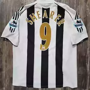 2006 Adidas Newcastle United Home Soccer Jersey Alan Shearer Men L England EPL - Picture 1 of 7