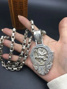 Rare Chinese Miao Tibetan silver handmade necklace jewelry noble - Picture 1 of 4