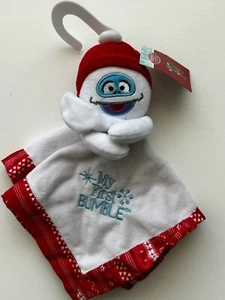 My First Bumble Baby Plüsch Rassel Kuscheldecke Rudolph das Rentier mit der roten Nase - Bild 1 von 3