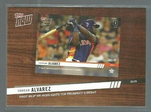 2020 Topps '19 Topps Now Review #TNR4 Yordan Alvarez (ref 85048) - Image 1 of 1