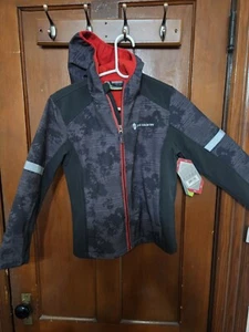 Free Country Boys Jacket Black & Red 7/8 - New With Tags - Picture 1 of 4