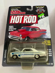 Racing Champions 1998 HOT ROD #106 - 1966 Chevy Nova - Blu EDIZIONE LIMITATA - Foto 1 di 3