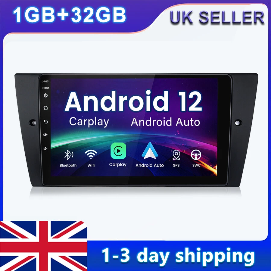 For BMW E90 9" Android 12.0 Car Radio stereo Carplay GPS SAT NAV Bluetooth DAB+ - Image 1 of 4