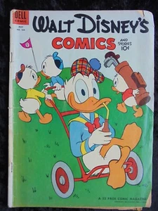 WALT DISNEY'S COMICS & STORIES #164 1954 DELL COMICS LADRIDOS DE LA EDAD DE ORO - Imagen 1 de 2