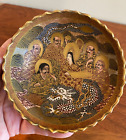 Signed Antique Japanese Satsuma Pottery Bowl 4 1 4 across