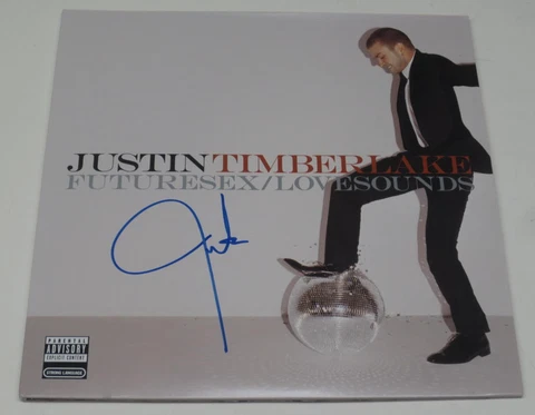 JUSTIN TIMBERLAKE SIGNED FUTURESEX/LOVESOUNDS VINYL ALBUM LP AUTOGRAPH COA Cover