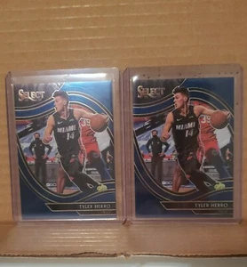 2020-21 Panini Select TYLER HERRO Courtside HEAT #225 Blue Retail ssp lot of 2 - Picture 1 of 10