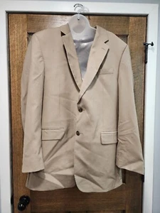 Lauren Ralph Lauren Sport Coat Mens 42 L Tan 100% Wool Blazer Jacket - Picture 1 of 8
