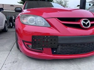 Front Bumper Tow Hook License Plate Bracket Mount Kit For Mazda 3 2007-2009 New - Picture 1 of 19