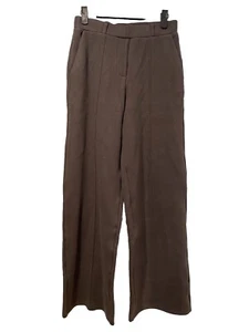 NEW OGL Pants Womens Small Grey High Waisted Flare Pull On Workwear Old Money - Picture 1 of 7