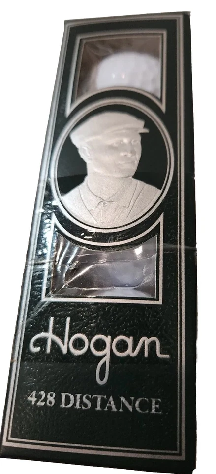 VINTAGE HOGAN Golf Balls 428 Distance 3 Pc triatomic blend RARE MADE IN THE USA - Image 1 of 4