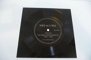 VSD ET L'INA PRESENTENT LES VOEUX DES PRESIDENTS 1936-1989. 45T SOUPLE FLEXI - Picture 1 of 1