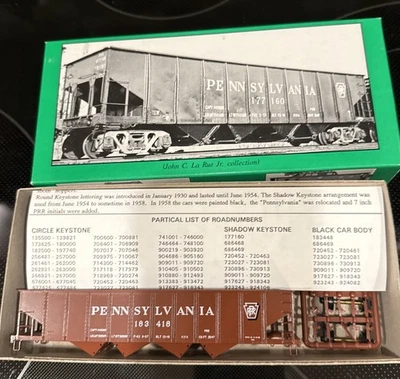 Bowser 54052 HO Scale Pennsylvania "Shadow Keystone" H-21 4-Bay Hopper NIB - Image 1 of 3