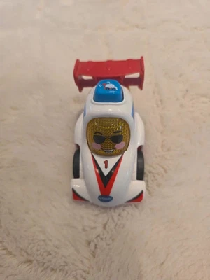 weißes V tech Tut Tut Babyflitzer Rennauto - Bild 1 von 3
