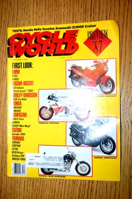 Cycle World Magazine December 1986 BMW K75S, K100LT Cagiva-Ducati 550 Indiana - Image 1 of 3