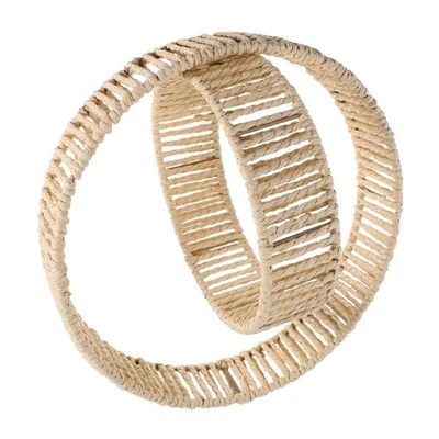  Cubierta de repuesto para pantalla de lámpara tejida a mano lámpara bohemia Foto 1 de 4