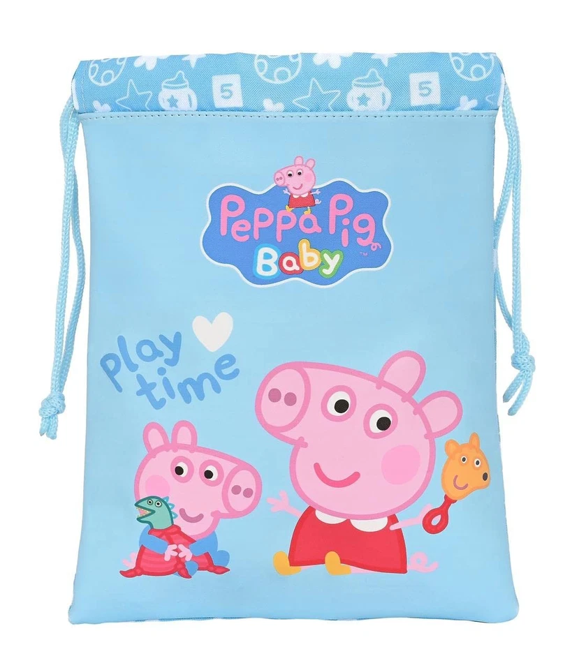Safta 812292237 Peppa Pig Snack Bag Baby 20 X 25 cm, Multicoloured, Estándar - Image 1 of 1