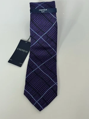 CORBATA HOMBRE DANIEL CREMIEUX RAYAS MORADAS Foto 1 de 3