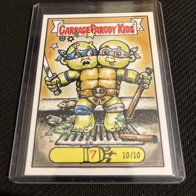 GARBAGE PAIL KIDS PARODY 2006 Luis Diaz Art SKETCH Card, TMNT - Image 1 of 4
