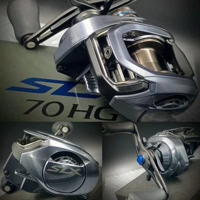 Carrete de baitcasting usado SHIMANO【24 SLX 70HG】R-H 7.2:1 GR "Ex++"cond. Con caja Foto 1 de 4