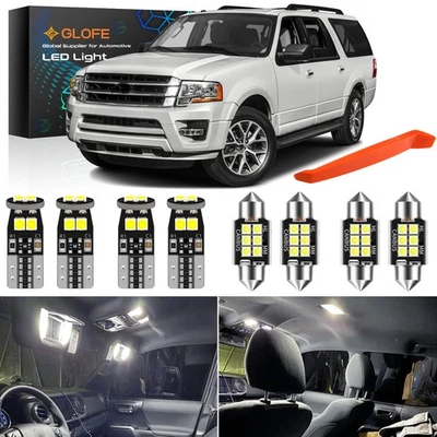 12 Bulbs LED Interior Light Kit for Ford Expedition 2007-2017 White Lights Bulbs - Image 1 of 4