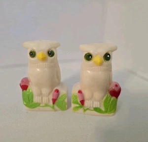 Shaker sale e pepe gufi in plastica vintage anni 60  - Foto 1 di 5