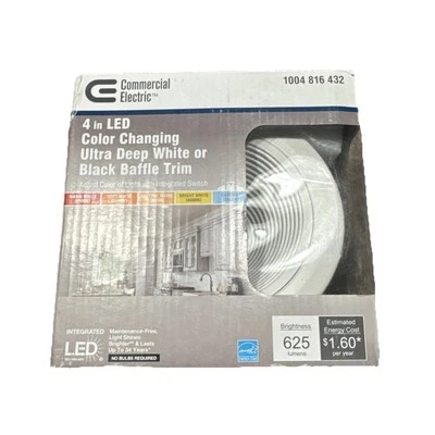 Eléctrico comercial 4 pulgadas Deflector profundo ultra bajo deslumbramiento LED adorno de luz empotrada Foto 1 de 4