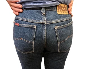 Rare Mudd Jeans High Waist Boot Cut Vintage Y2K Womens Juniors Size 30x32 Velvet - Picture 1 of 15